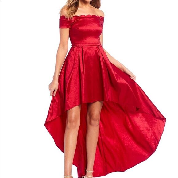 B. Darlin High Low Red Prom Homecoming Dress 5/6 - Picture 1 of 6